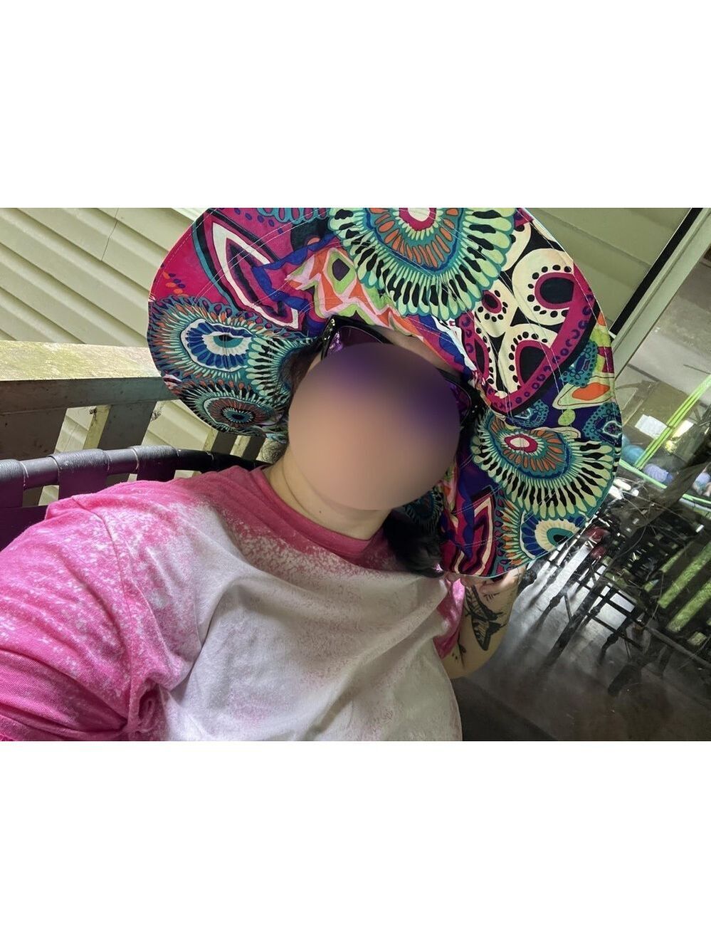 Women's Foldable Floppy Sun Hats Reversible Vacation Beach Cap | Blue | Size OS - Picture 11 of 12